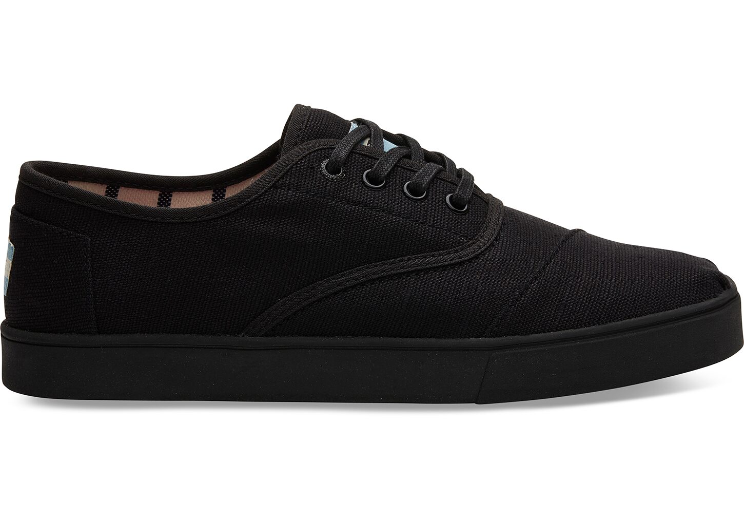 Toms Venice Canvas Cupsole Cordones - Mens Sneakers - Black - NZ - 461932NIS